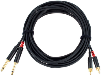 Cablu audio Cordial CFU 6 PC 2 Jack- 2 RCA 6m 