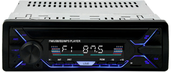 Casetofon Auto MRG M5258 1 DIN Bluetooth cu Telecomanda Display LCD RGB Radio MP3 Player Auto 4 x 60W Port USB Slot Card