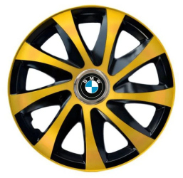 Set 4 Capace Roti pentru BMW model Extra Drift Gold & Black R16 