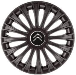 Set 4 capace roti pentru Citroen model Dino Black R16 