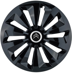 Set 4 capace roti pentru Citroen model Fox Black R16 
