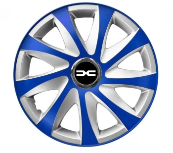 Set 4 Capace Roti pentru Dacia Nou model Extra Drift Blue & Silver R15 DACIA 