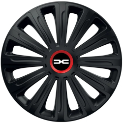 Set 4 Capace Roti pentru Dacia Nou model Trend Black Cu Inel Rosu R16 DACIA 