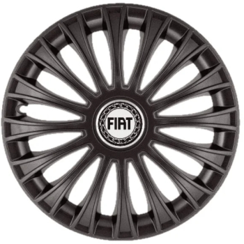 Set 4 capace roti pentru Fiat model Dino Black R15 