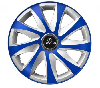 Set 4 Capace Roti pentru Lexus model Extra Drift Blue & Silver R15 LEXUS 