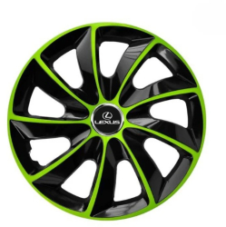 Set 4 Capace Roti pentru Lexus model Extra Stig Green & Black R15 LEXUS