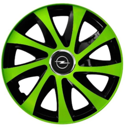Set 4 Capace Roti pentru Opel model Extra Drift Green & Black R14 OPEL 