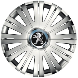 Set 4 Capace Roti pentru Peugeot model Active Gray R15 