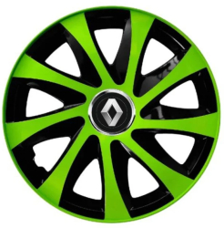 Set 4 Capace Roti pentru Renault model Extra Drift Green & Black R14 RENAULT 