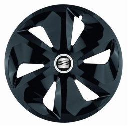 Set 4 capace roti pentru Seat model Roco Black R16 