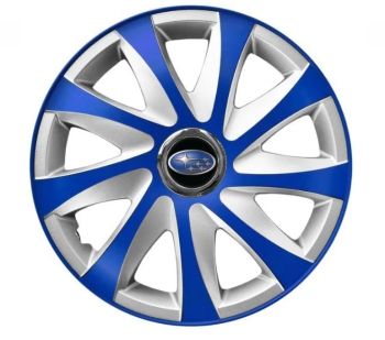 Set 4 Capace Roti pentru Subaru model Extra Drift Blue & Silver R16 SUBARU 