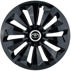Set 4 capace roti pentru Toyota model Fox Black R16 