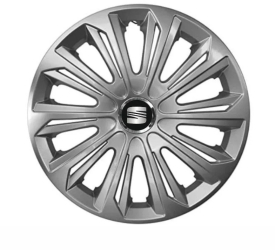 Set 4 capace roti Strong silver varnished pentru gama auto Seat R14