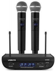 Set microfoane wireless UHF Vonyx WM82 