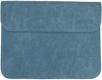 Husa Spacer pentru tableta de 10 inch 1 compartiment piele sintetica albastru