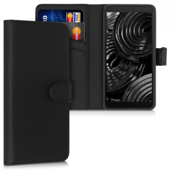 Husa pentru Alcatel 1B 2020 Piele ecologica Negru 51475.01 
