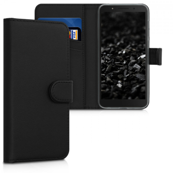Husa pentru Alcatel 1C Piele ecologica Negru 44642.01 