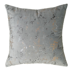 Perna decorativa 45 x 45 catifea CT103 gri perlat 
