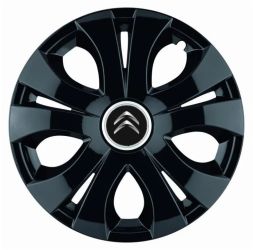 Set 4 Capace Roti pentru Citroen model Top Black R15