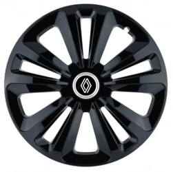 Set 4 capace roti pentru Renault Nou model Terra Black R15 