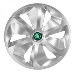 Set 4 capace roti pentru Skoda Nou Verde model Roco Gray R15 