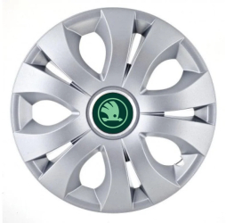 Set 4 capace roti Top Gray pentru gama Skoda Nou Verde R17 