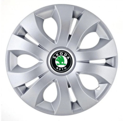 Set 4 capace roti Top Gray pentru gama Skoda R17 