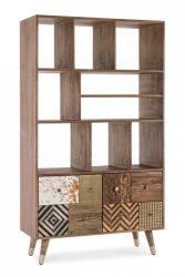 Biblioteca lemn Dhaval 100x40x175 cm 