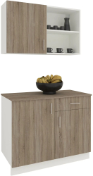 Bucatarie haaus Liz Stejar Sonoma Inchis/Alb L 100 cm 