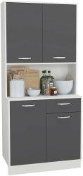 Bufet haaus Oma Antracit/Alb L 84 cm