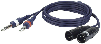 Cablu Audio 2 Jack 2 XLR Dap Audio FL443 3 metri