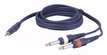Cablu mini jack la 2 jack mono 1.5m DAP Audio FL31150 