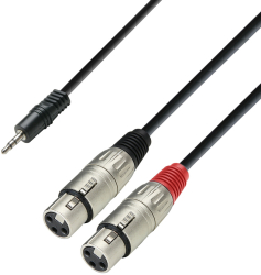 Cablu Y 2 XLR Jack 3.5 Adam Hall Cables 3 STAR YWFF 0600 6m 