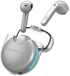 Casti fara fir Bluetooth 5.2 de culoare argintie 