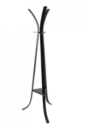Cuier de podea din lemn negru si fier Triomphe 60x60x180 cm 
