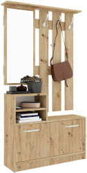 Cuier haaus Lyon Stejar Artisan L 85 x l 24 x H 180 cm 
