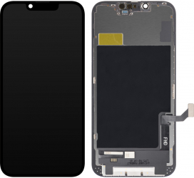 Display ecran cu Touchscreen si Rama compatibil cu Apple Iphone 14 Negru 