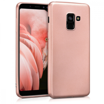 Husa pentru Samsung Galaxy A8 2018 Silicon Rose Gold 45634.31 