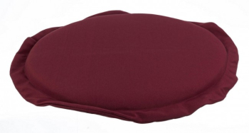 Perna rotunda scaun din textil visiniu Poly Ø 42 cm x 3 h 