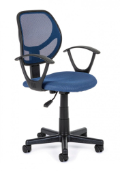 Scaun birou albastru Ella 45x52x99 cm 