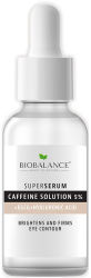Super Serum Contur Ochi cu Cafeina 5 + EGCG + Acid Hialuronic Impotriva Cearcanelor si Ridurilor Bio Balance 30 ml 