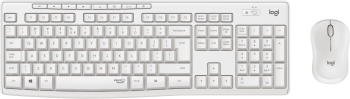 Kit wireless tastatura si mouse Logitech MK295 Silent US int. layout White 920-009824 