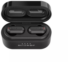 Casti fara fir de culoare neagra Tws Bluetooth 5.0 