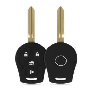 Husa Cheie Auto pentru Nissan - 4 Butoane Silicon Negru 49187.01 