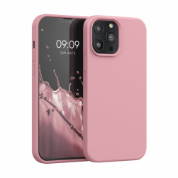 Husa Kwmobile pentru Apple iPhone 13 Pro Max Silicon Roz 55881.193 