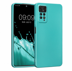 Husa Kwmobile pentru Xiaomi Redmi Note 11 Pro/Redmi Note 11 Pro 5G Silicon Verde 58650.231 