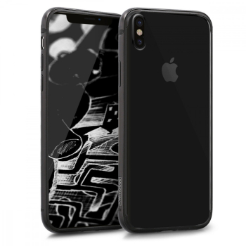 Husa pentru Apple iPhone X / iPhone XS Aluminiu Negru 43892.01 