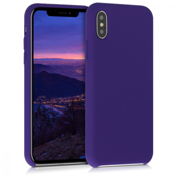 Husa pentru Apple iPhone X / iPhone XS Silicon Violet 42495.38 