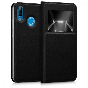 Husa pentru Huawei P20 Lite Piele ecologica Negru 44361.01 