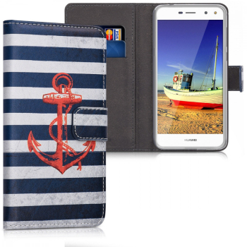Husa pentru Huawei Y6 2017 Piele ecologica Multicolor 42113.02 
